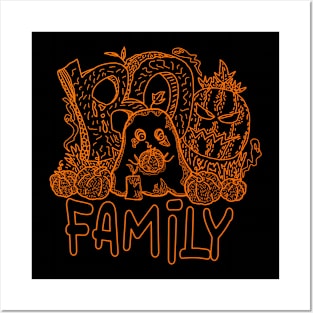 Boo Family - Happy Happy Halloween Posters and Art